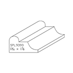 1-1/16" x 1-7/8" Cherry Custom Bed Moulding - SPL9393