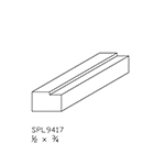 1/2" x 3/4" Poplar Custom Applied Glass Bead - SPL9417