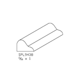 11/16" x 1" Poplar Custom Shoe Moulding - SPL9438