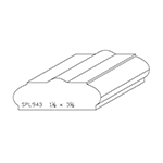 1-1/8" x 3-1/8" Custom Poplar Miscellaneous Moulding - SPL943