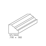 0.790" x 0.900" Hickory Custom Bed Moulding - SPL9440