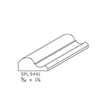 9/16" x 1-1/4" Poplar Custom Shoe Moulding - SPL9441