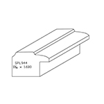 1-1/16" x 1.600" White Oak Custom Backband - SPL944