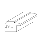 1-1/16" x 1.600" Poplar Custom Backband - SPL944