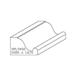 1.085" x 1.670" Ash Custom Base Cap - SPL9450