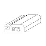 0.800" x 2" Custom Natural Alder Miscellaneous Moulding - SPL9452