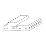 1-1/8" x 3-1/2" Custom Poplar Door Jamb - SPL9457