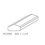 0.635" x 1-1/4" Poplar Custom Fillet - SPL9460