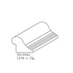 1.078" x 1-7/16" Custom Poplar Picture Frame Moulding - SPL9466