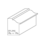 1-5/16" x 1-11/16" Knotty Eastern White Pine Custom Backband - SPL946