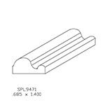 0.700" x 1.400" Custom Quarter Sawn White Oak Miscellaneous Moulding - SPL9471