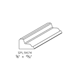 5/8" x 15/16" Clear Western Red Cedar Custom Shoe Moulding - SPL9474