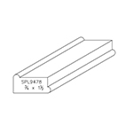 3/4" x 1-1/2" Custom Brazilian Cherry Miscellaneous Moulding - SPL9478