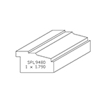 1" x 1.790" Natural Alder Custom Base Cap - SPL9480