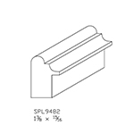 15/16" x 1-3/8" F/J Primed Poplar Custom Backband - SPL9482