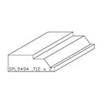 3/4" x 2" White Oak Custom Brick Moulding - SPL9494