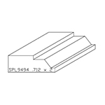 3/4" x 2" Cherry Custom Brick Moulding - SPL9494