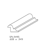 0.608" x 0.949" Hard Maple Custom Picture Frame - SPL9495