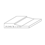 5/8" x Varies Custom White Oak Panel Moulding - SPL9496