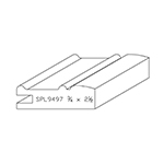 3/4" x 2-1/2" Custom Cherry Miscellaneous Moulding - SPL9497