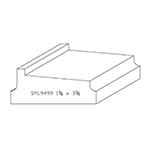 1-3/8" x 3-3/8" Custom Ash Miscellaneous Moulding - SPL9499