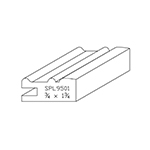 3/4" x 1-3/4" Custom Ash Miscellaneous Moulding - SPL9501