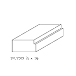 3/4" x 1-1/2" Cherry Custom Door Stop - SPL9503