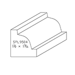 1-1/2" x 1-1/2" Ash Custom Corner Bead - SPL9504