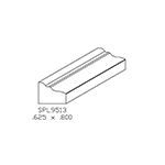 5/8" x 0.800" Ash Custom Shoe Moulding - SPL9513