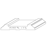 13/16" x 5-7/16" Cherry Custom Shoe Rail - SPL9523