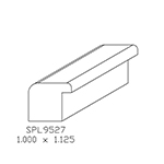 1" x 1-1/8" Walnut Custom Backband - SPL9527