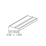 3/8" x 1" Hickory Custom Shoe Moulding - SPL9528