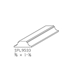 3/8" x 1-1/8" Poplar Custom Mullion - SPL9533