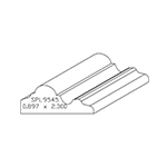 0.857" x 2-1/4" Hickory Custom Chair Rail - SPL9545