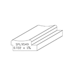 0.722" x 1-3/4" Custom Ash Miscellaneous Moulding - SPL9549