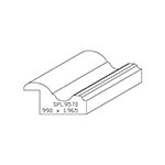 0.990" x 1.965" Knotty Eastern White Pine Custom Panel Moulding - SPL9570