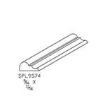 5/16" x 11/16" Custom African Mahogany Miscellaneous Moulding - SPL9574