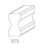 1-1/2" x 2-13/16 Hard Maple Custom Handrail - SPL9578