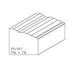 1-11/16" x 1-7/8" Cherry Custom Brick Moulding - SPL957