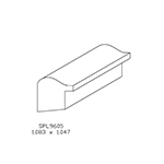 1.047" x 1.083" Hard Maple Custom Backband - SPL9605