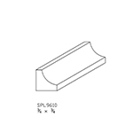 3/4" x 3/4" Red Oak Custom Cove Moulding - SPL9610