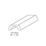 1/2" x 1-1/4" Ash Custom Miscellaneous Moulding - SPL9621