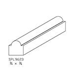 3/4" X 3/4" Quarter Sawn White Oak Custom Glass Bead