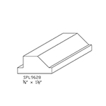 3/4" x 1-1/2" F/J Primed Poplar Custom Window Extension Jamb - SPL9628