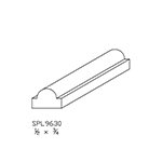 1/2" x 3/4" Hard Maple Custom Half Round - SPL9630