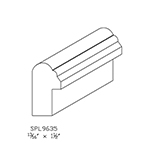 13/16" x 1-1/2" Brazilian Cherry Custom Backband - SPL9635