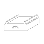 1-3/8" x 3-3/16" Hard Maple Custom Shoe Rail - SPL9639