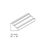 3/4" x 3/4" White Oak Custom Cove Moulding - SPL9651