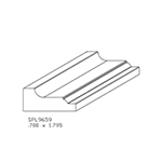 0.780" x 1.800" Natural Alder Custom Panel Moulding - SPL9659