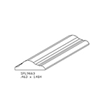 0.460" x 1.480" Ash Custom Cabinet Moulding - SPL9663